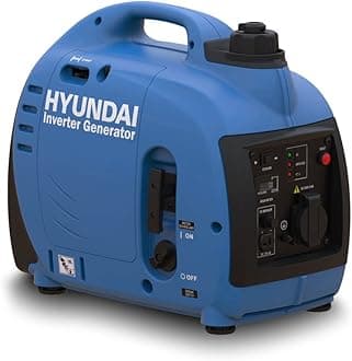 Hyundai 1000W / 1kW Portable Petrol Inverter Generator – Lightweight, Quiet & Fuel-Efficient Power Source with Pure Sine Wave Output for Camping, Caravans & Outdoor Use