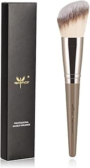 Anmor Contour Brush, Premium Contour Blush Bronzer Face Makeup Brush, Perfect For Cheek Forehead Jaw Nose Blending Deepening Contouring Polishing, Suitable For Powder Liquid Cream (Angled Contour