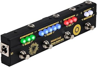 SONICAKE Bass Multi Effects Pedal Preamp Compressor Boost Fuzz Octave Pedal with FX Loop Boom Ave