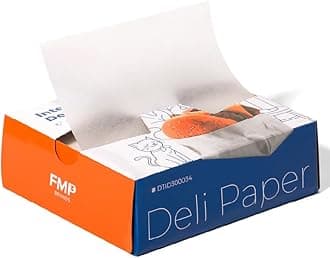 Handy Wacks 500 Interfolded Food and Deli Dry Wrap Wax Paper Sheets with Dispenser Box, Bakery Pick Up Tissues, 6 X 10.75 Inch [500 Pack] 6 x 10.75" White