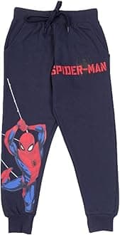 Official Marvel Avengers Printed Joggers for Kids, Cotton Regular Fit Track Pants for Boys & Girls