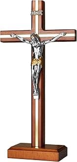 Antique Gold Standing Cross