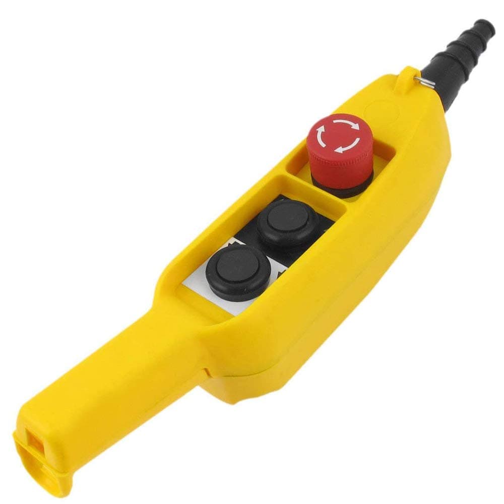 BestTong COB61E Emergency Stop Up Down Hoist Button Pushbutton Switch for Crane Pendant Control Station