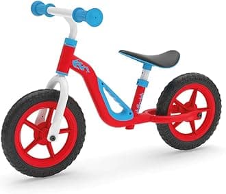Chillafish Charlie Toddler Balance Bike, Lightweight 10-Inch Bike for Boys & Girls 2 to 4 Years Old, Adjustable Seat, Carry Handle & No-Puncture Tires