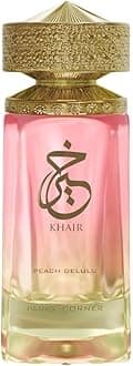 | Khair Peach Delulu Eau de Parfum for Women – 3.4 Fl Oz | Sophisticated Gourmand Perfume with Peach, Nectarine, Guava, Vanilla & Florals | Long Lasting Luxury Fragrance