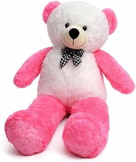 BHAGWATI Panda Teddy Bear Plush Stuffed Animals Soft Toys, Huggable Teddy Bear, Birthday Gift for Boys, Girls, Wife, Girlfriend, Women, Kids Valentine's Christmas Gift (4 Feet, Pink White)
