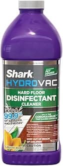 Shark HydroVac Household Disinfectant Cleaner, Kills 99.9% of Bacteria & Viruses, Compatible with Shark HydroVac 3-in-1 Multi-Surface Cleaners on Hardfloor, Stone, Laminate & Tile, Purple, WDCD60