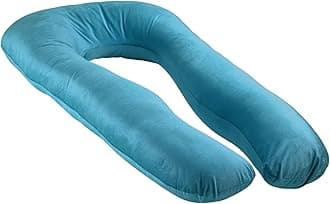 Wakefit Pregnancy Pillow for Pregnant Women | 3 Month Warranty | Maternity Pillow, Pregnancy Gifts for Women, Maternity Pillows for Pregnancy Sleeping, Washable Velvet Cover, U-Shape (Peacock Green)