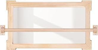 Montessori Pull Up Bar for Infants Montessori Mirror Baby Wall, Baby Pull Up Bar, Montessori 3-in-1 Shatterproof Mirror, Wooden Pull Up Bar, Toddler Pull Up Bar