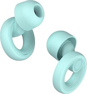 Ear Plugs for Noise Cancelling Ear Protection EarPlugs for Sleep,Concerts,Work,Study,8 Size Eartips with Small Box,Perfect -30dB Silicone Earplugs for Noise Reduction T-Blue