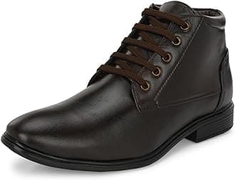 MACTREE PU Leather Men's Formal Ankle Boots