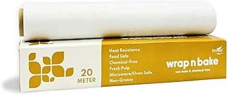 Imvelo Food Wrapping Roll | Chemical Free | Non Printed | Non- Stick, Oilproof | Food Wrap Paper Roll For Roti, Sandwich, Snacks | Eco-Friendly (16M Pack Of 1)