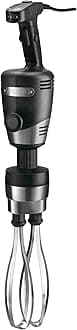 Waring Commercial Big Stix Heavy Duty Stick Immersion Hand Held Blender, 10" Dual Whisk Shaft, Submersible, 1 HP, 750 Watt, Variable Speed, Professional Restaurant Kitchen Grade, 120V, 5-15P WSBPPWA, Extra Large, Black