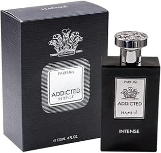 HAMIDI Addicted Intense Parfum 120ml 4 FL.OZ, Long Lasting Fragrance, Perfume for men (Addicted Intense)