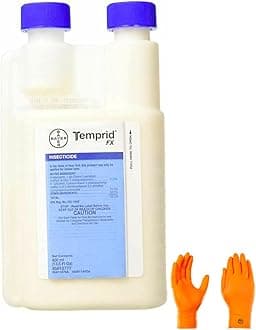 Temp FX 400 with USA-Supply Chemical Resistant Protective Gloves & Pest ID Card to be Used with Suspension Concentrate Insecticide, for Indoor and Outdoor use, with Convenient Monodose Bottle (400ml)