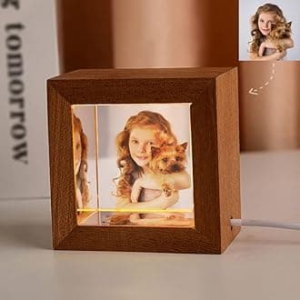 2D Crystal Photo, Custom color printing square Crystal, children's night light Personalized Gift, Anniversary, Pet, Memorable Gift, Birthday Gifts