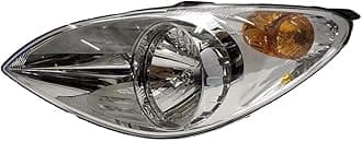 AutoMoto Heavy Quality Depon Head-light Lamp Unit Assembly Without Bulb for Hyundaii I20 - 2008 to 2012 (Left Co-Driver Side)