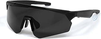 Polarized Bluetooth Sunglasses for Men,Sport Smart Glasses for Women with Open Ear Music Speakers,Built-in Mic,UV Protection Running Baseball Sunglasses, Cycling Glasses(Black)