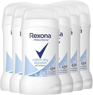 Rexona Women Cotton Dry Deodorant Stick Pack of 6 x 40 ml