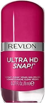 REVLON Ultra HD Snap Nail Color, Natural Rich Glossy Polish, 100% Vegan Formula, No Base or Top Coat Needed, 029 Berry Blissed, 0.27 fl oz