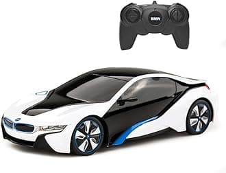 Official Licensed BMW I8 RC with 2.4Ghz| 1:24 Scale Radio Remote Control Super Sport Racing Hobby Model Toy for Boys, Girls, and Adults | Perfect Birthday Idea Gift (White)