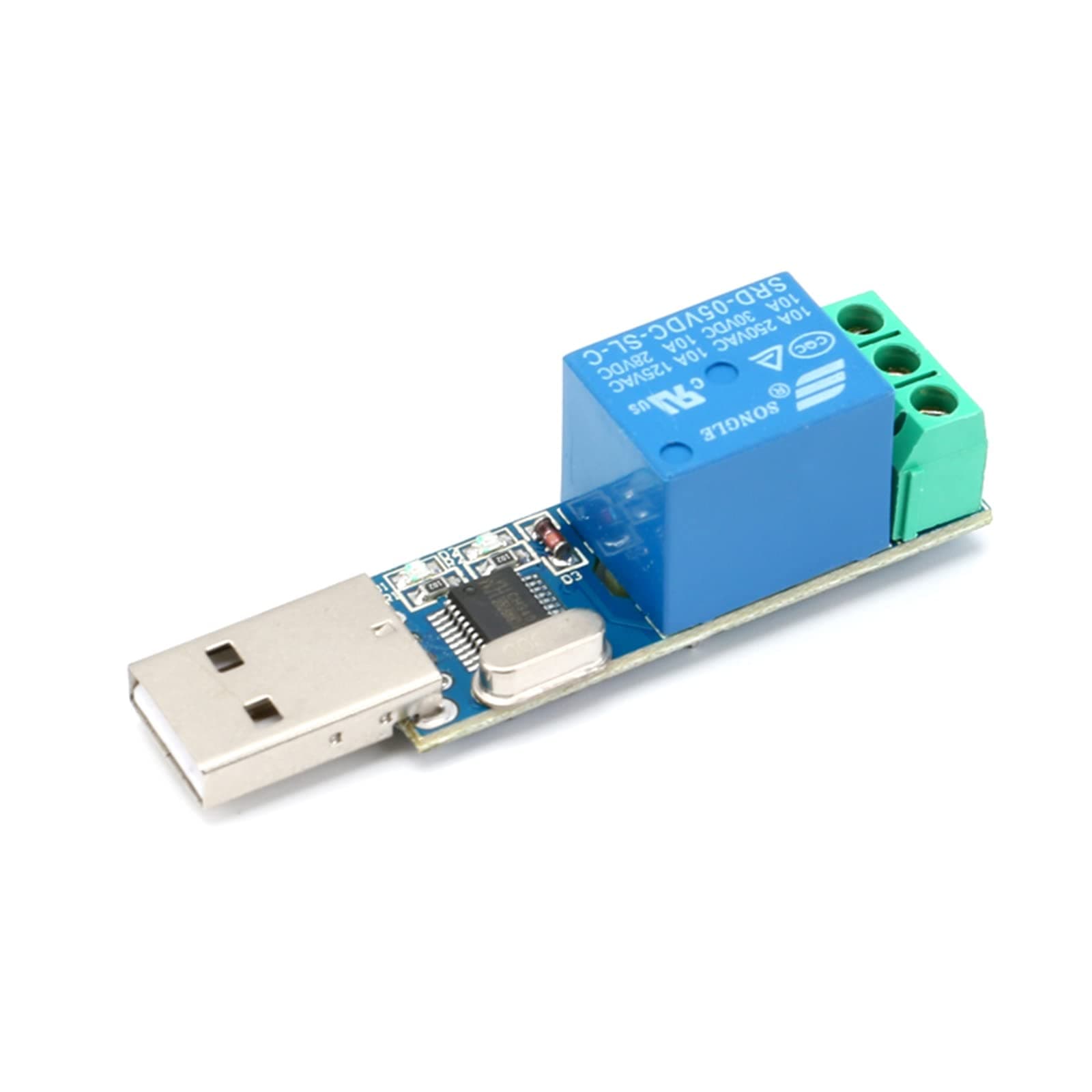 USB Serial Port Control Relay Module Sturdy Durable Lightweight USB Relay