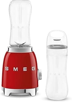 Retro Personal Blender with 2 Bottles PBF01RDUS, Red, Medium