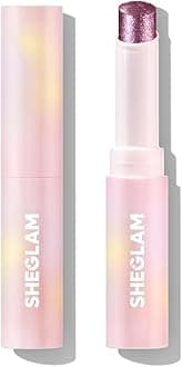 SHEGLAM Crystal Jelly Glaze Eye Shadow Stick Eyeliner Brightener Pencil with Brush Easy to Blend Long Lasting Shimmer-Violet Crush