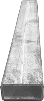 Galvanised Mild Steel Sections | Flat Bar | Square Tube | Rectangle Tube | Angle Iron (Rectangle Tube - 40mm x 20mm x 2mm, 2000mm)