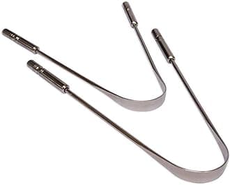 STAINLESS STEEL PREMIUM TONGUE CLEANER pack of 2