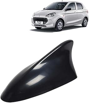 KINGSWAY Accessories Shark Fin Car Antenna Universal Size and Compatible with Maruti Suzuki Alto K10 Year 2022 to 2023, Car Radio FM AM, DIY Easy Replacement Original Car Antenna, 1 Piece, Black Color