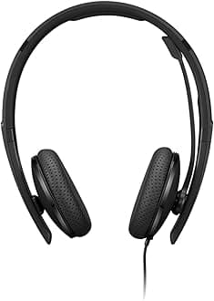 Lenovo UC VoIP USB-C Wired On-Ear Headset, Black
