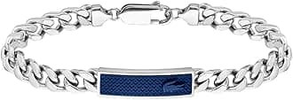 Lacoste SET&MATCH, MEN'S CHAIN BRACELETS - 2040097, One Size, Stainless Steel, No Gemstone