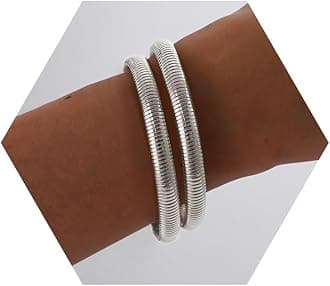 18K Gold Plated Bracelets for Women Gold Bangles for Women Chunky Bangle Bracelets for Women Bracelets Stack Tarnish Free Bangle Set of 3 for Women Accessories for Her Gifts