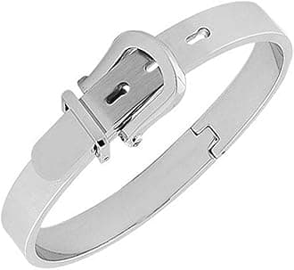 High Polished Stainless Steel Adjustable Belt Buckle Bracelets Bangle For Men/Women