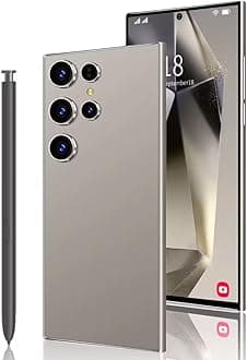 S24 Ultra Smartphone with Stylus Pen | 6.6" Curved HD+ Display | 3GB RAM + 64GB | 4500mAh Battery | Global 4G LTE Charging Expandable (Grey)