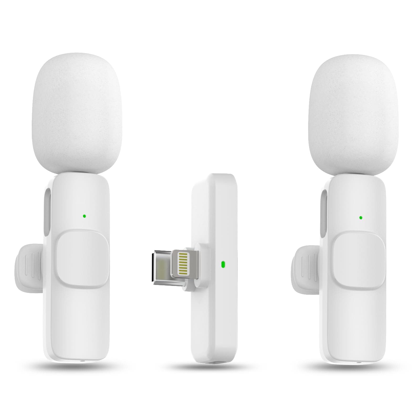 MAYBESTAProfessional Wireless Lavalier Microphone for iPhone, iPad, Android - Bluetooth Lapel Mic for Video Recording - Mini Phone Microphone for Tiktok YouTube Interview Podcast Vlog