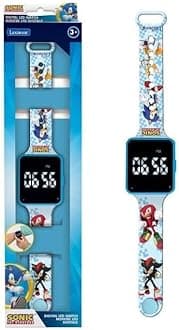 LEXIBOOK DMW060SN Sonic Digital Watch, 12-Hour or 24-Hour time Display, Blue