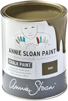Annie Sloan Chalk Paint® (Olive, 1 Litre/33.8 Fl Oz) a unique decorative paint for furniture, cabinets and home décor with no sanding or priming