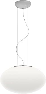 Zeppo Pendant 400 Dimmable Indoor Pendant (Matt White), E27/ES Lamp, Designed in Britain - 1176003-3 Years Guarantee