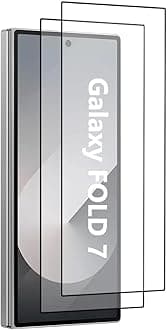 QsmQam Military Grade Tempered Glass Compatible with Samsung Galaxy Z Fold 7 5G with Anti-Explosion 9H Hardness Edge-to-Edge Coverage Screen Guard(Pack of 2)