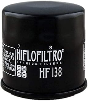 HiFloFiltro HF138-3 Black Standard Premium Oil Filter, 3-Pack