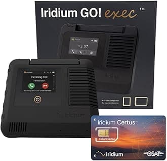 Iridium GO! Exec Satellite Hotspot - Global Connectivity | Wi-Fi Calling | Mobile App Integration | Reliable Voice & Data
