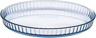 Pyrex Prep & Bake Glass Fluted Flan Tart Dish - High Heat Resistance Borosilicate Glass - 27.8 x 3.5 cm, 1.4 litres