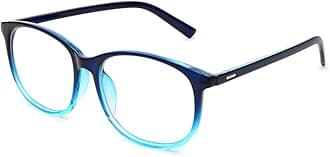 Jcerki Oversize Frame Nearsighted Glasses-2.25 Strength Short Sighted Men and women lightweight Myopia Spectacles