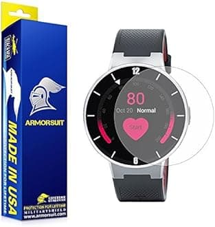 ArmorSuit Alcatel Onetouch Smartwatch Anti-Glare Screen Protector (2 Pack) Full Coverage MilitaryShield Screen Protector for Alcatel Onetouch Smartwatch - Matte Anti Bubble Film