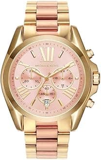 Bradshaw Women's Watch, Stainless Steel Chronograph Watch for Women with Steel or Leather Band