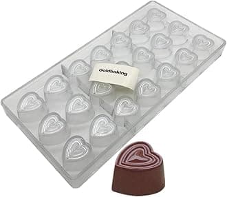 3D Heart Chocolate Polycarbonate Mold DIY Baking Mould