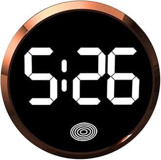 Digital Dashboard Car Clock, Stick On Dashboard Car Clock, Touch-Activated Watch with LED Time Display for Car Boat Bike Truck, Clocks with LED Display for Car Boat Bike Truck (D)