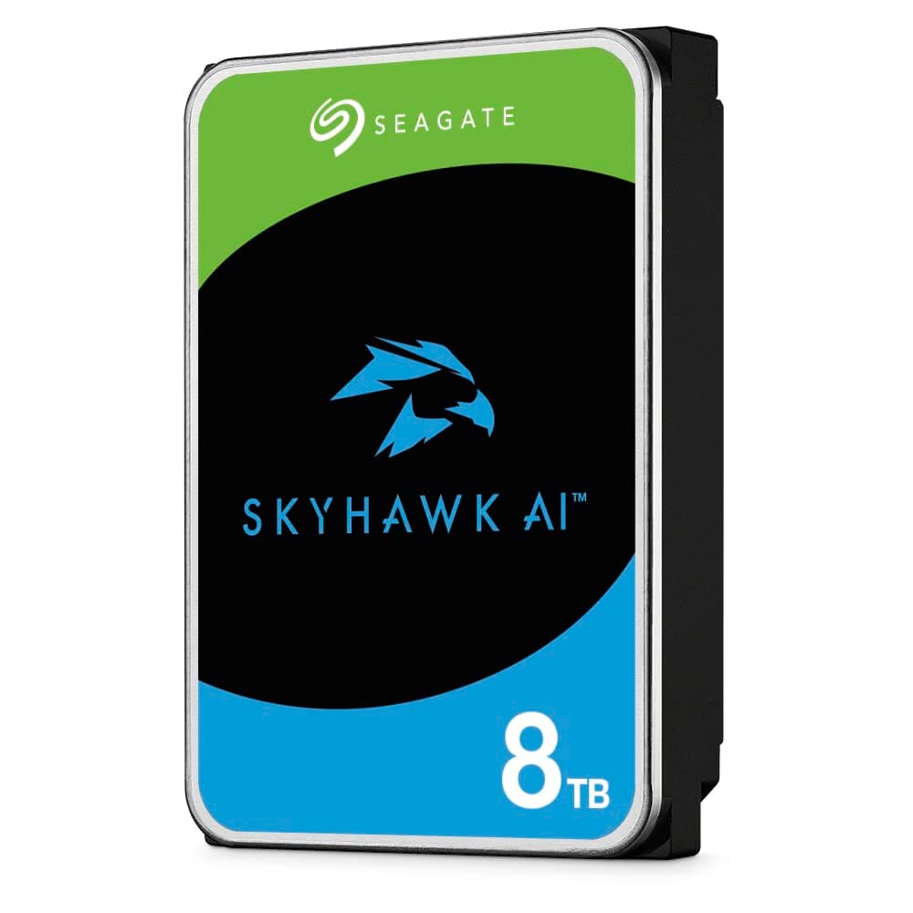 Skyhawk AI 8TB Video Internal Hard Drive HDD – 3.5 Inch SATA 6Gb/s 256MB Cache for DVR NVR Security Camera System with in-house Rescue Services (ST8000VEZ01)